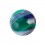 Blue/Green Acrylic Vortex Piercing Ball