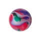 Red/Green/Blue Acrylic Vortex Piercing Ball