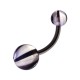 Nombril Acrylique Arlequin Noir