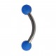 Arcade Acrylique avec Boules Pleines Bleues Foncé
