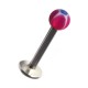 Labret Acrylique Etoile & Fleur Rose / Bleu