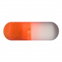 Orange/White UV Acrylic Only Capsule for Piercing
