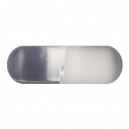 Capsule de Piercing Acrylique UV Seule Transparent / Blanc