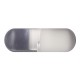 Einzelne Piercing-Kapsel Acryl UV Transparent / Weiß