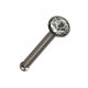 Gerader Nasenpiercing-Pin Chirurgenstahl Strassstein Weiß