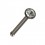 Gerader Nasenpiercing-Pin Chirurgenstahl Strassstein Wei&szlig;