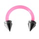 Ohr- / Tragus-Piercing Flexibel Rosa Hohlspitzen Stahl 316L