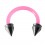 Ohr- / Tragus-Piercing Flexibel Rosa Hohlspitzen Stahl 316L
