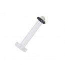 Retainer Piercing Labret / Labio barato O-Ring Negro Bioflex Flexible