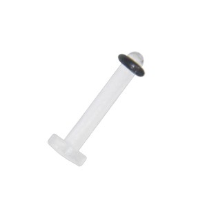 Retainer Piercing Labret / Lèvre O-Ring Noir Bioflex Flexible