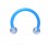 Tragus- / Septum-Piercing Bioplast Hellblau Kugeln