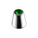 Piercing Only Cone with Dark Green Strass