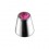 Einzelner Piercing-Kegel mit Rosanem Strass