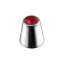 Einzelner Piercing-Kegel mit Rotem Strass