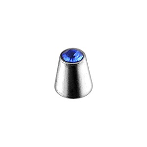 Piercing Only Cone with Dark Blue Strass