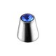 Einzelner Piercing-Kegel mit Dunkelblauem Strass