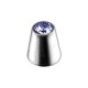 Piercing Only Cone with Light Blue Strass