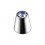 Einzelner Piercing-Kegel mit Hellblauem Strass
