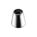 Einzelner Piercing-Kegel mit Schwarzem Strass