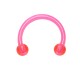 Tragus- / Septum-Piercing Bioplast Rosa Kugeln