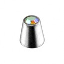 Einzelner Piercing-Kegel mit Mehrfarbigem Strass