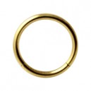 Conch- / Labret-Piercing Segment-Ring Eloxiert Golden