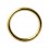 Piercing Labret / Segment Ring Eloxiert Golden