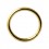 Piercing Labret / Segment Ring Eloxiert Golden