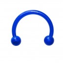 Tragus- / Septum-Piercing Bioplast Dunkelblau Kugeln