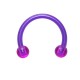 Tragus- / Septum-Piercing Bioplast Lila Kugeln