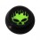 Kugel f&uuml;r Zungen- / Bauchnabelpiercing Acryl Schwarz Logo UV Totenkopf Flammen