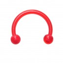 Tragus- / Septum-Piercing Bioplast Rot Kugeln