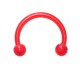 Tragus- / Septum-Piercing Bioplast Rot Kugeln