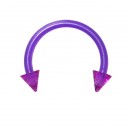 Tragus- / Septum-Piercing Bioplast Lila Spitzen