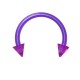 Tragus- / Septum-Piercing Bioplast Lila Spitzen