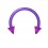 Tragus- / Septum-Piercing Bioplast Lila Spitzen