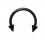 Tragus- / Septum-Piercing Bioplast Blackline Schwarz Spitzen