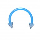 Tragus- / Septum-Piercing Bioplast Hellblau Spitzen