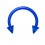 Tragus- / Septum-Piercing Bioplast Dunkelblau Spitzen