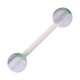 Langue Flexible Etoile & Fleur Blanc / Vert