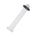 Retainer Piercing Oreja / Dilatador barato O-Ring Negro Bioflex Flexible 2.5 mm / 10 G