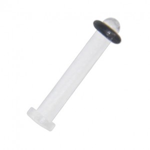 Ohrpiercing- / Expander-Retainer O-Ring Schwarz Bioflex Flexibel 2.5 mm / 10 G