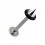 Piercing Tragus / Lippe Chirurgenstahl 316L Spitze und O-Ringe