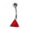 Red Triangle Strass 925 Sterling Silver Belly Ring