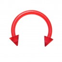 Tragus- / Septum-Piercing Bioplast Rot Spitzen