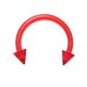 Tragus- / Septum-Piercing Bioplast Rot Spitzen