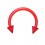 Tragus- / Septum-Piercing Bioplast Rot Spitzen