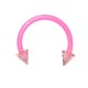 Tragus- / Septum-Piercing Bioplast Rosa Spitzen