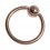Piercing Labret / Ring Eloxiert Golden Rosa BCR Klemmring