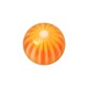 Boule Acrylique UV Fleur 32 Faces Orange pour Piercing Lèvre
